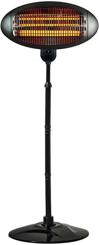 STATUS Outdoor Electric Heater | 2000W Electric Patio Heater | Black Stainless Steel