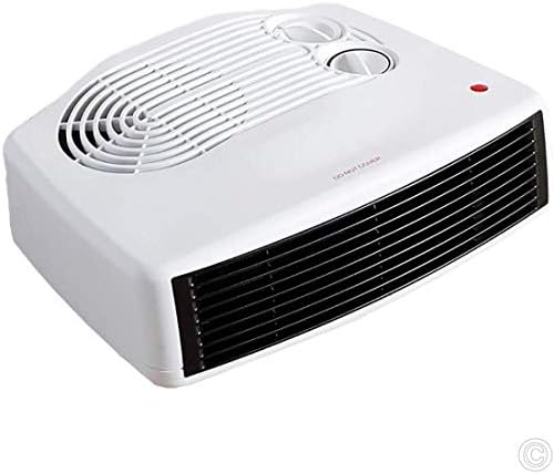 STATUS Flat Fan Heater 3000 W (3 kW), White Portable Electric Radiator with 2 Heat Settings, Adjustable Thermostat, Overheat Protection & Carry Handle