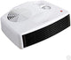 STATUS Flat Fan Heater 3000 W (3 kW), White Portable Electric Radiator with 2 Heat Settings, Adjustable Thermostat, Overheat Protection & Carry Handle