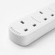 STATUS 4 Way Socket Extension Lead, 5m Cable Multi-Plug Power Strip for Home or Office, 13A 3120W Rated, Wall Mountable in White