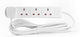 STATUS 4 Way Socket Extension Lead, 5m Cable Multi-Plug Power Strip for Home or Office, 13A 3120W Rated, Wall Mountable in White