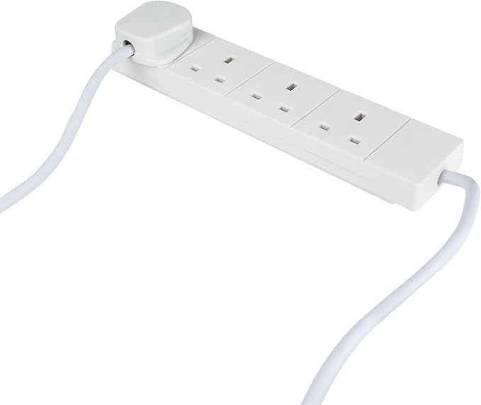 STATUS Multi Plug Extension | 4 Socket Extension Cable | 1m Extension Lead