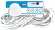 STATUS 2 Socket Extension Lead with Neon Indicator, 6m Extension Cable 13A, Power Extension, White