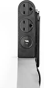 STATUS Multi Plug Extension | 2 Socket Extension Cable with 1 USB and 1 USB-C Charging Port | 1.5m Extension Lead