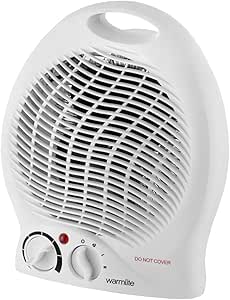 Warmlite WL44002 Thermo Fan Heater with 2 Heat Settings and Overheat Protection, 2000W, White