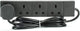 STATUS 4 Socket Extension Lead, 2m Black 13A Power Strip for Home or Office Use