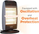 STATUS 1200W Halogen Heater – 3 Heat Settings, Oscillation, Instant Infrared Heat & Safety Protection