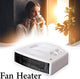 STATUS Flat Fan Heater 3000 W (3 kW), White Portable Electric Radiator with 2 Heat Settings, Adjustable Thermostat, Overheat Protection & Carry Handle