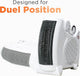 STATUS Portable 2kW Dual Position Small Fan Heater