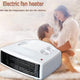 STATUS Flat Fan Heater 3000 W (3 kW), White Portable Electric Radiator with 2 Heat Settings, Adjustable Thermostat, Overheat Protection & Carry Handle
