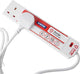 STATUS Surge-Protected 4 Socket Extension Lead, 2m Cable with Neon Power Indicator, 13A Multi-Plug Strip for Home, Office or Gaming