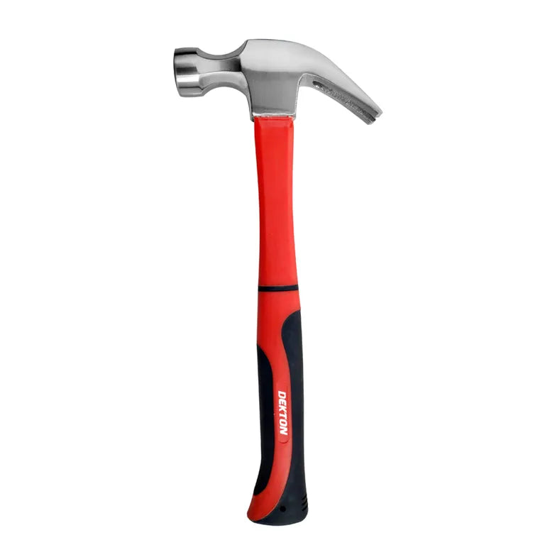 Dekton 16oz Fibreglass Claw Hammer – Heavy Duty Carbon Steel