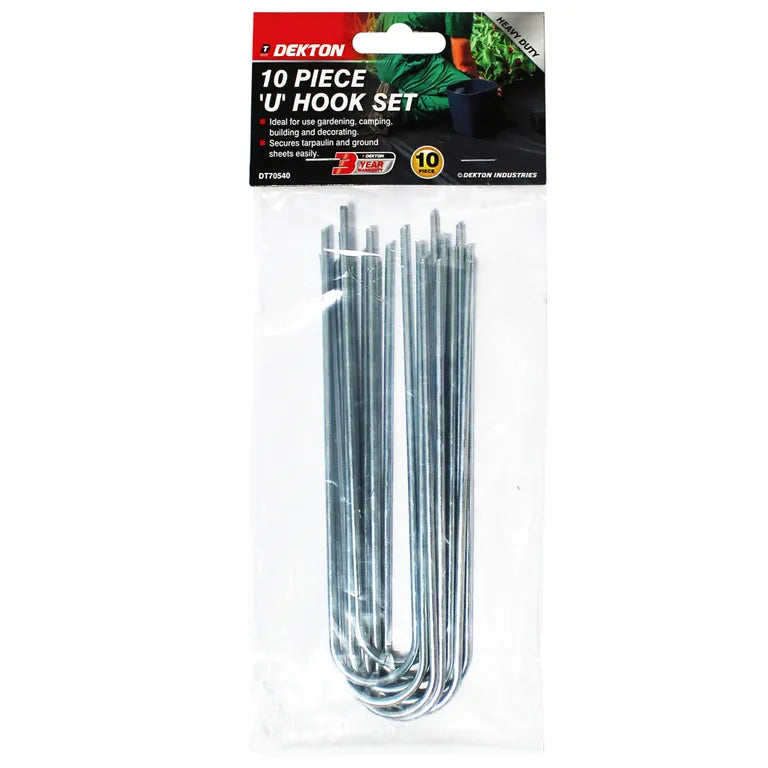 DEKTON 10PC U HOOKS