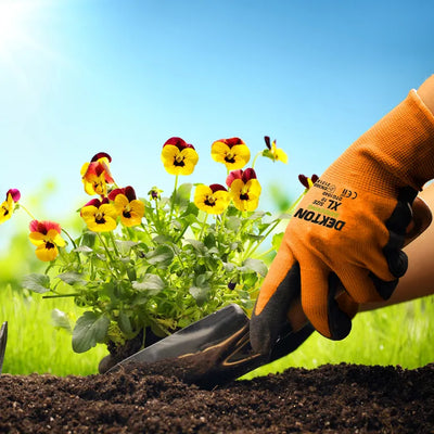 DEKTON SIZE 10/XL GARDENING LATEX COATED GLOVES
