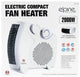 Elpine 2-in-1 Compact 2000W Fan Heater – Heat & Air Circulation